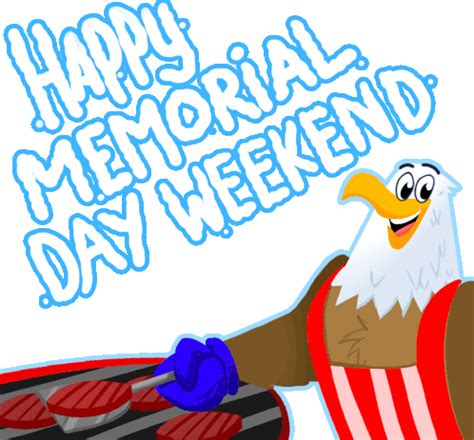 Happy Memorial Day Weekend Barbecue Sticker Happy Memorial Day Weekend Barbecue Memorial