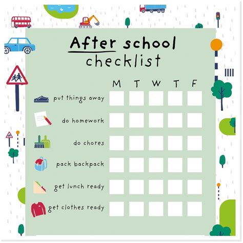 Establish A Morning And After School Routine With Our Printable