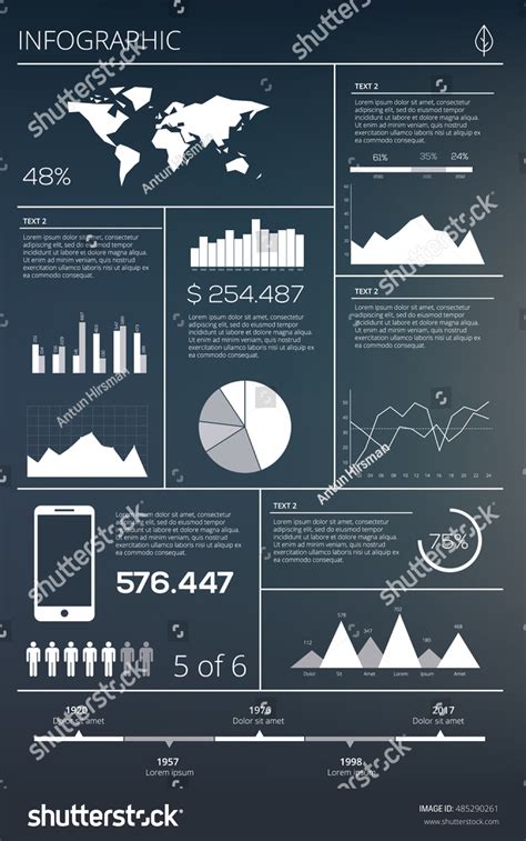 Business Infographics And Data Visualization Vector Elements