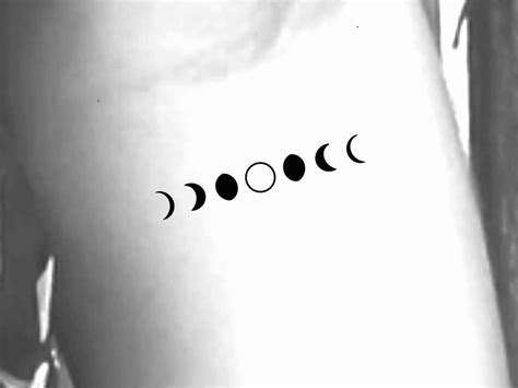 Moon Phases Temporary Tattoo