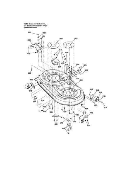 42 Deck Housing Diagram And Parts List For Model 107280060 Craftsman