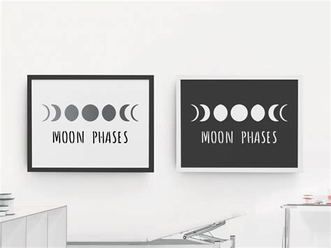 Moon Phases Wall Stencil Moon Wall Art Craftstar