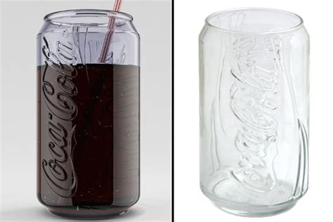 Coca Cola Can Glass Man Of Many