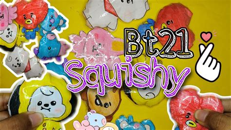 How To Make Bt21 Squishydiy Bt21 Squishybts Squishies💜 Youtube