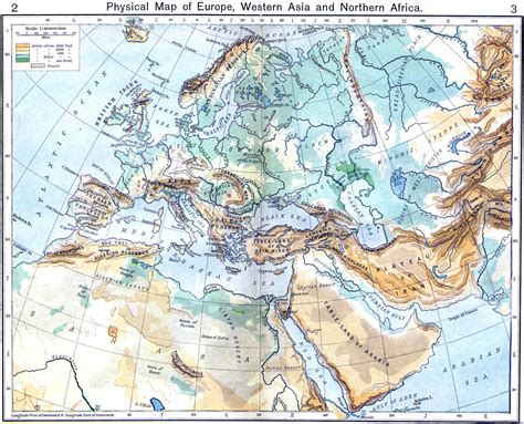 Physical Map Of Europe Western Asia And Northern Africa Full Size