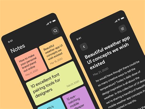 A Simple And Lightweight Note App By Amal On Dribbble