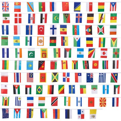 Juvale Piece International Flags Feet Small Country Flags