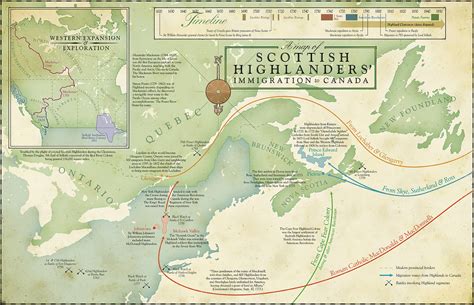 Clan Macmillan International Map Of Highland Migration To Canada