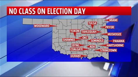 Several Oklahoma School Districts Cancel Class For General Election