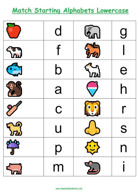 Connect the dots for an image activity sheet introducing sudoku activity sheet to preschoolers is an excellent fun way to promote learning. Prek English Worksheet - Match starting alphabets ...