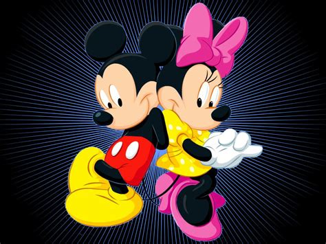 Romantic Mickey And Minnie Mouse Love Wallpaper Hd Picture Image