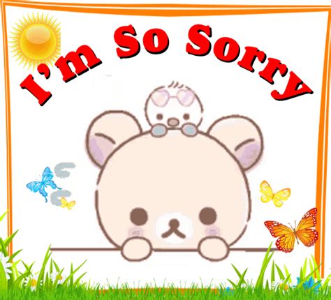 A Cute Sorry Card Just For You Free Sorry Ecards Greeting Cards 123