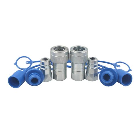 Buy 2 Sets 12 Npt Iso5675 Carbon Steel Hydraulic Quick Connect