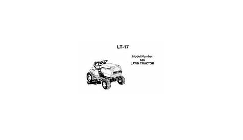white lawn tractor manuals