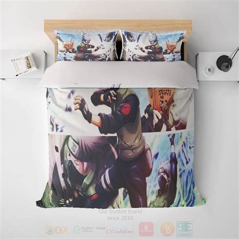 Best Kakashi Hatake Fan Art Embossed Naruto Duvet Cover Bed Sets • Kybershop
