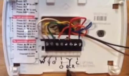 Two marked line that connect to the circuit feed wires entering the box from the. Furnace Thermostat Wiring and Troubleshooting - HVAC How To