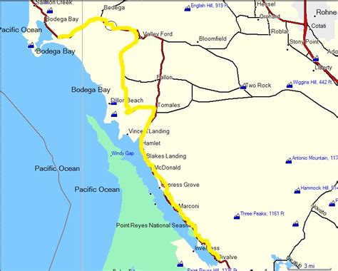 31 Bodega Bay California Map Maps Database Source
