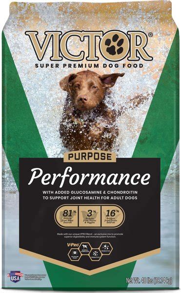 Victor Purpose Performance Formula Dry Dog Food 40 Lb Bag