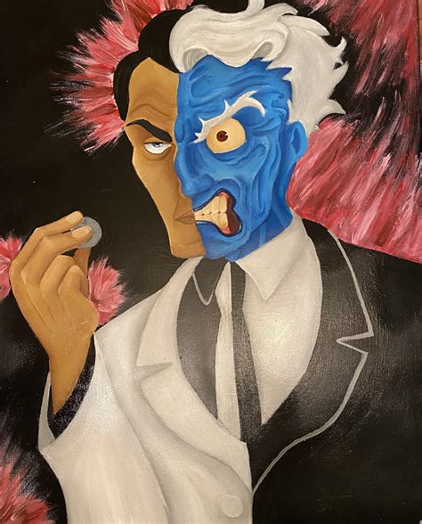 My Two Face Painting Based Off The Animated Series Rbatman