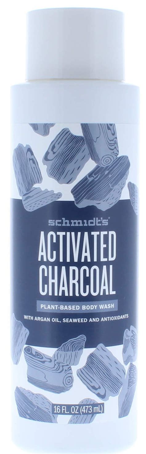 Schmidts Plant Based Body Wash Activated Charcoal 16 Fl Oz 473 Ml