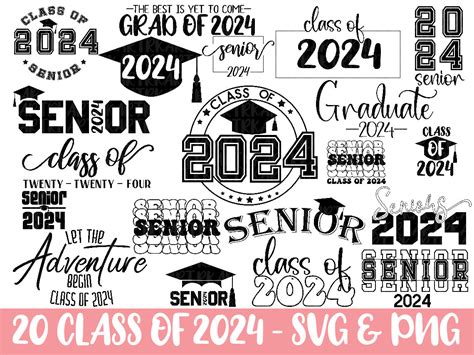 Class Of 2024 Svg Bundle Senior 2024 Svg Senior Svg Class Etsy Singapore