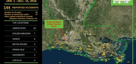 Opponents Of Planned Louisiana Pipeline Document 144 Pipeline Accidents