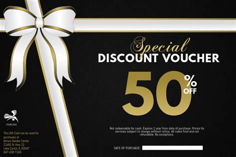 Copy Of Discount Voucher Card Template Postermywall