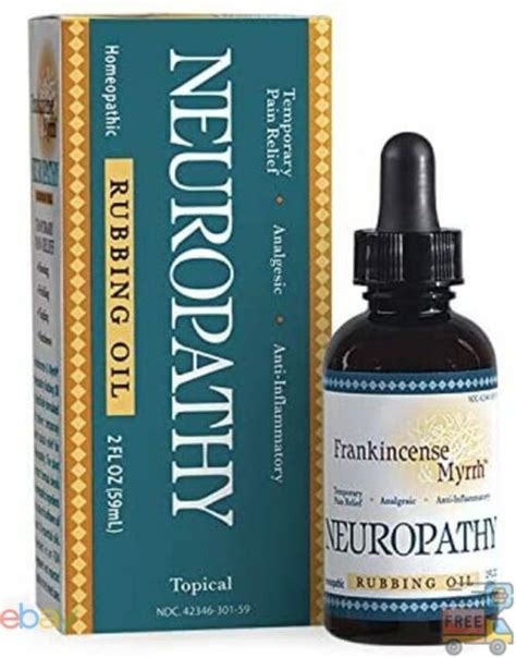Frankincense And Myrrh Neuropathy Rubbing Oil With Essential Oils For