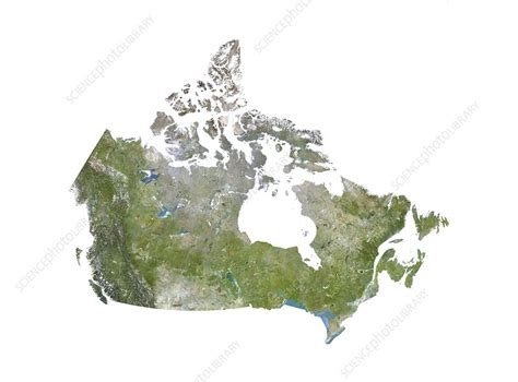 Canada Satellite Image Stock Image C0150048 Science Photo Library