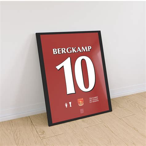 Dennis Bergkamp Arsenal Forma Poster 30cm X 40cm Sekiz Numara