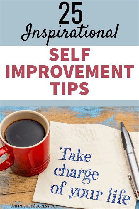25 Self Improvement Tips Pin | Unfinished Success