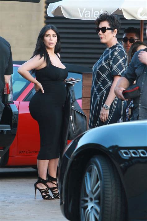 Pregnant Kim Kardashian Shows Off Growing Bump And World Famous Bum In