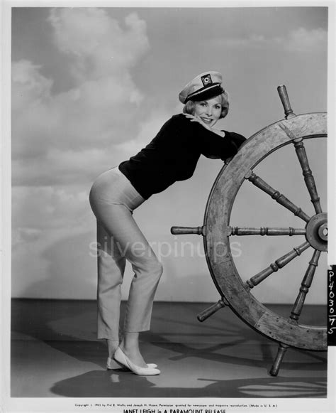 Orig 1963 Janet Leigh Sexy Sailor Girl Pin Up Portrait “bye Bye