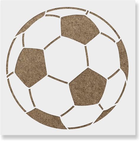 Soccer Ball Stencil Template For Walls And Crafts