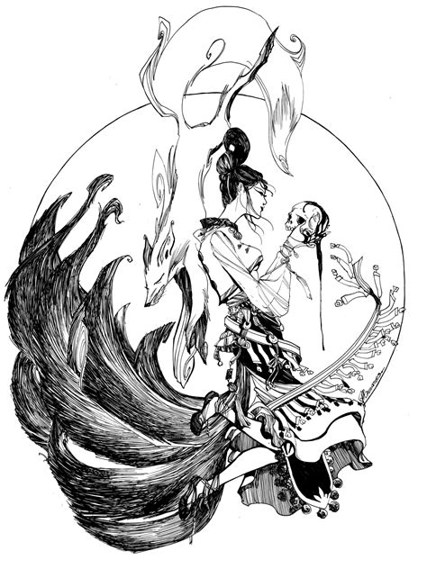 Images Of Nine Tailed Fox Drawing Human