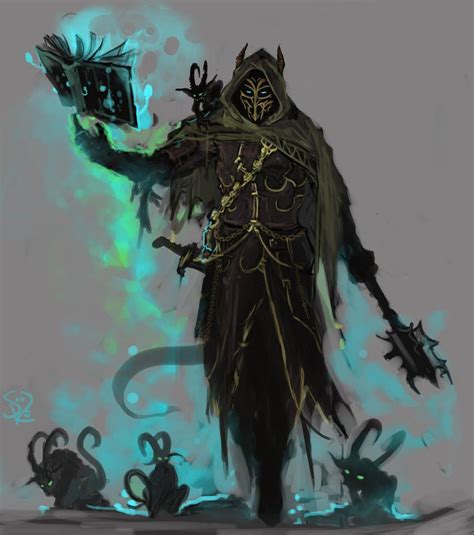 Masked Warlock By Halycon450 Rpg Character Character Portraits