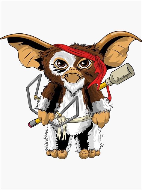 Gizmo Multiple Stickers By Dasharg Redbubble Gremlins Art Disney