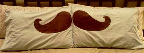 Mustache Pillows Pillowcase Pattern Mustache Pillow Pillow Set