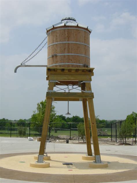 Diy Water Tower 3d Model Of Wooden Water Tank Water Tank Tower Models