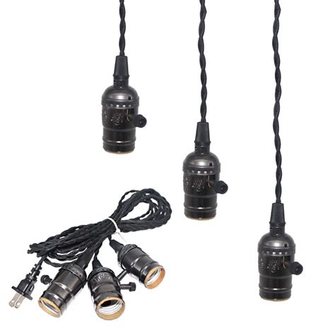 Buy Sopoby Pendant Light Cord Kit With Plug E26 E27 Solid Industrial