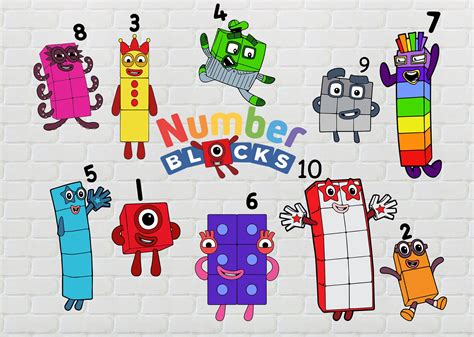 Number Blocks Svg Pack 1 10 Numberblocks Svg Png Pdf Eps Etsy Photos
