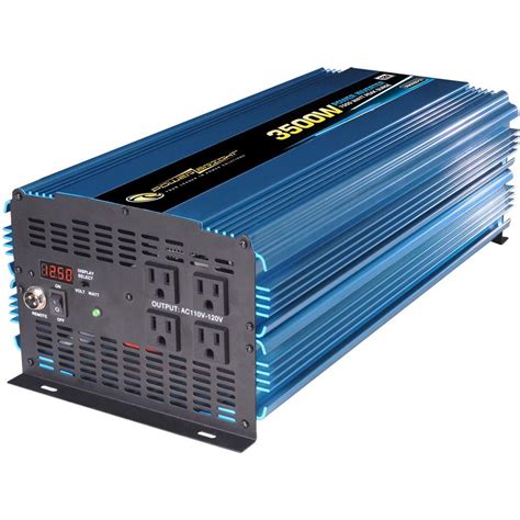 Power Bright 12 Volt Dc To Ac 3500 Watt Power Inverter Pw3500 12 The