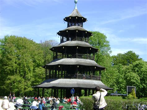Munich Pagoda China En Englischer Garten Outdoor Structures Outdoor