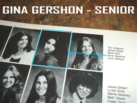 Gina Gershon Fan Site Gina Gershon Yearbook Photo Class Of 1980