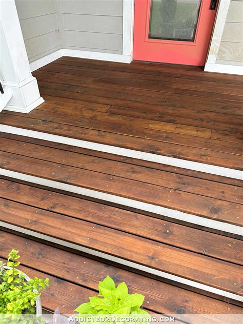 I Stained My Cedar Front Porch (And I Hate It!) - Patabook Home