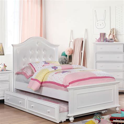 Bedroom Youth Olivia Twin Bed White Traditional White