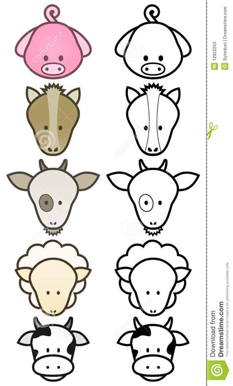 Kids can use our step by step illustrations to discover how to draw all sorts of animals and build up their skills and confidence in the process.plus they are just good fun! Vector Design Set Of Cartoon Farm Animals. Stock Photos - Image: 12922253