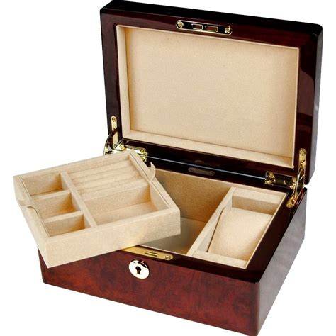 Makah Burl Wood Jewellery Box With Lock Vm016j Etsy
