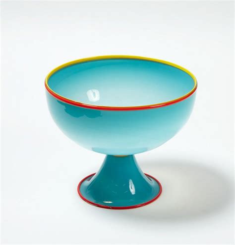 Blown Glass Pedestal Bowl New Zealand Themes And Makers Glass