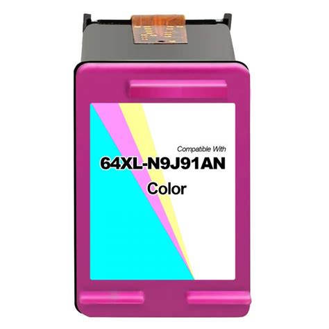 Compatible Hp 64xl N9j91an Tri Color Ink Cartridge